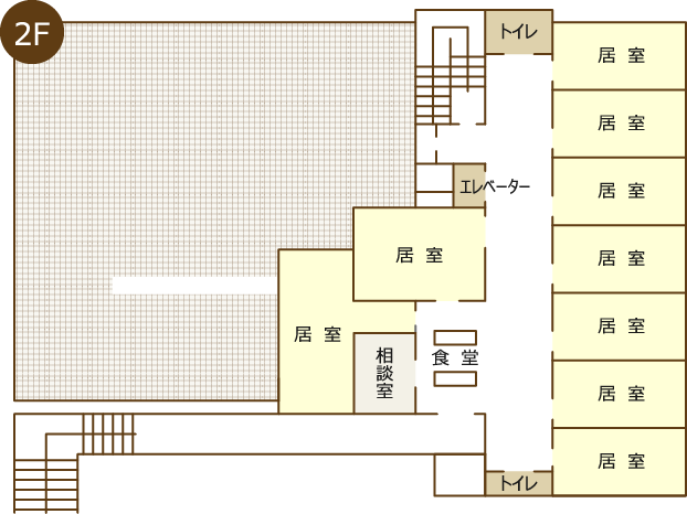 住宅型有料老人ホームあいりすのフロアマップ